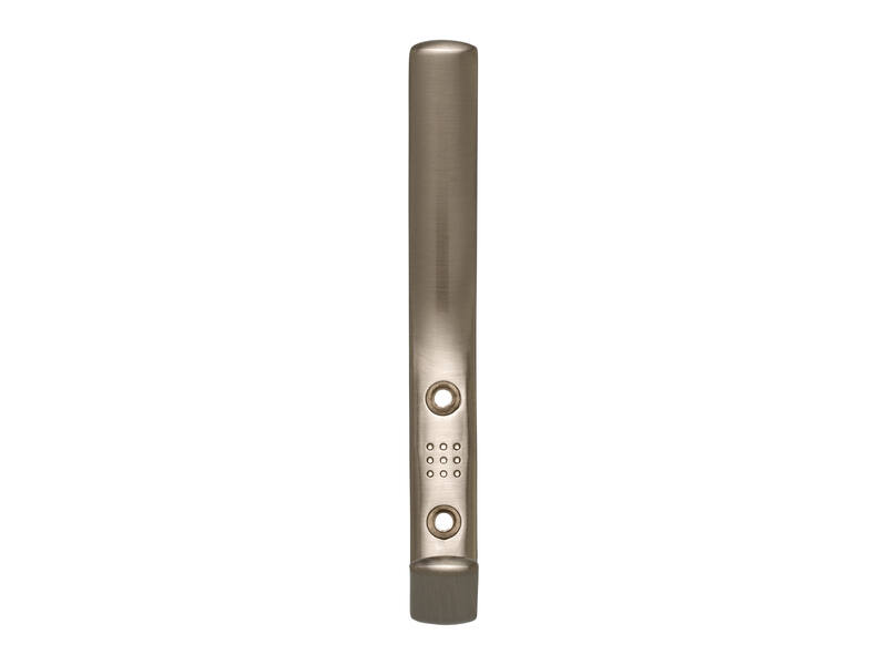 Kapstokhaak RVS look zamac recht dubbel 150x18x63mm