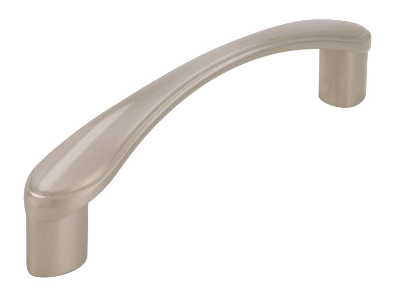 Meubelgreep RVS look gebogen 96mm 112x15x30mm