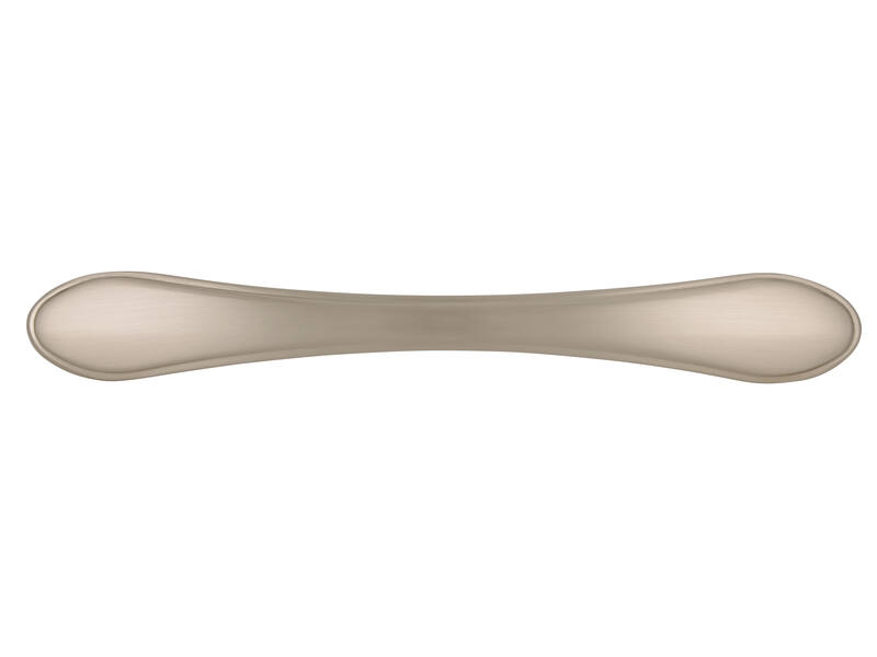 Meubelgreep RVS look gebogen 96mm 112x15x30mm