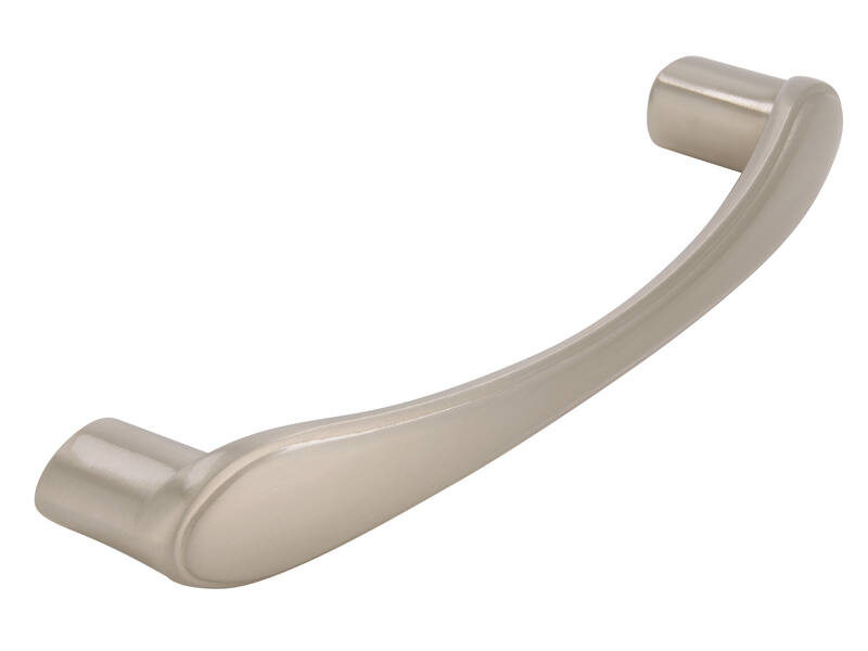 Meubelgreep RVS look gebogen 96mm 112x15x30mm