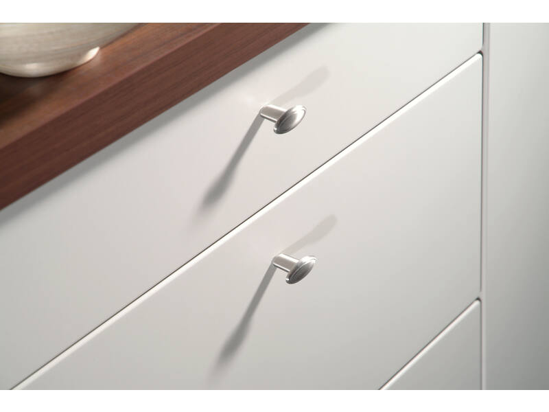 Meubelknop RVS look 35mm 34x16x26mm