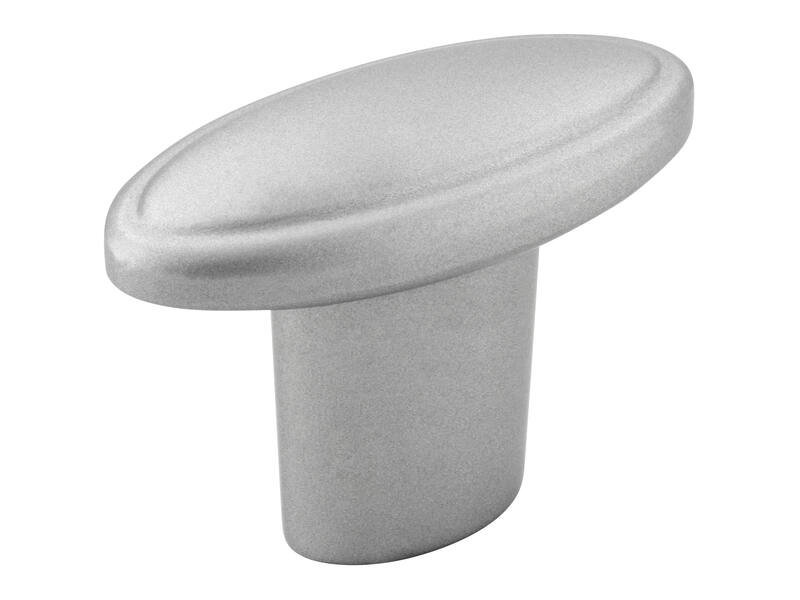 Meubelknop aluminium look 35mm 34x16x26mm