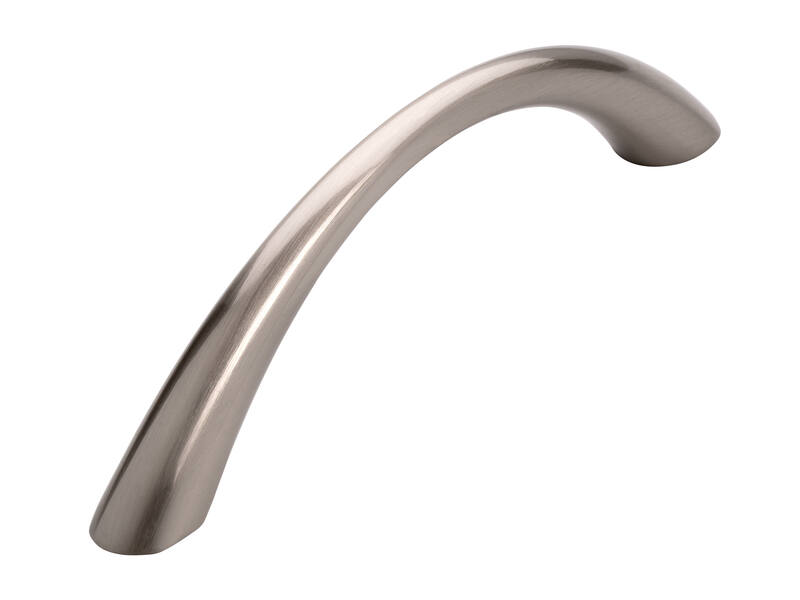 Meubelgreep RVS look boog 96mm 113x11x27mm