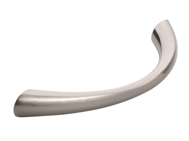 Meubelgreep RVS look boog 96mm 113x11x27mm