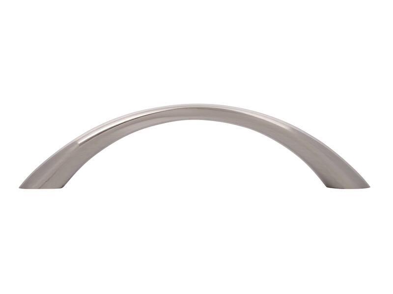 Meubelgreep RVS look boog 96mm 113x11x27mm