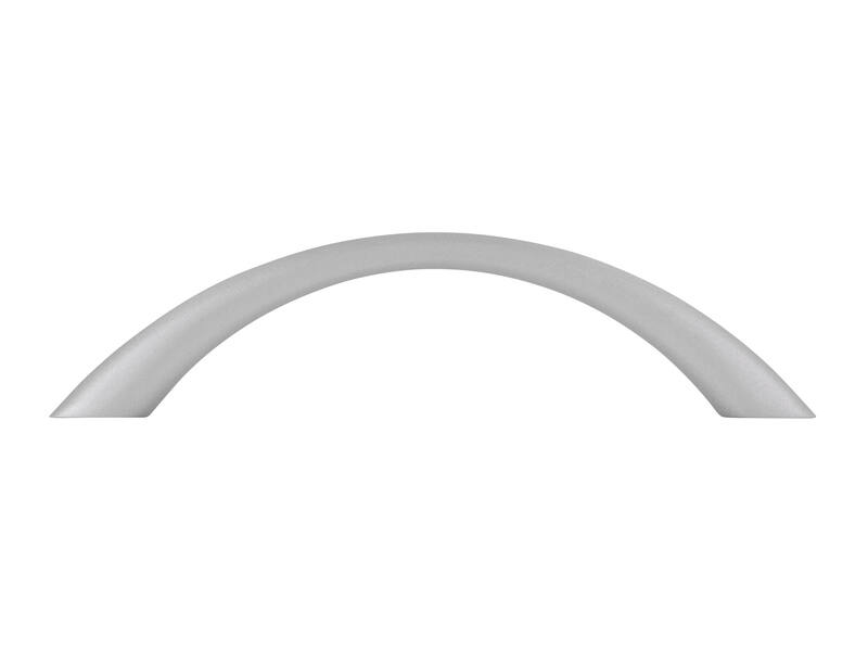 Meubelgreep aluminium look boog 96mm 113x11x27mm