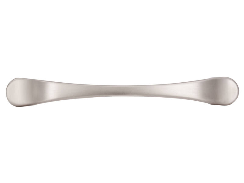 Meubelgreep RVS look 96mm versmald 118x15x25mm