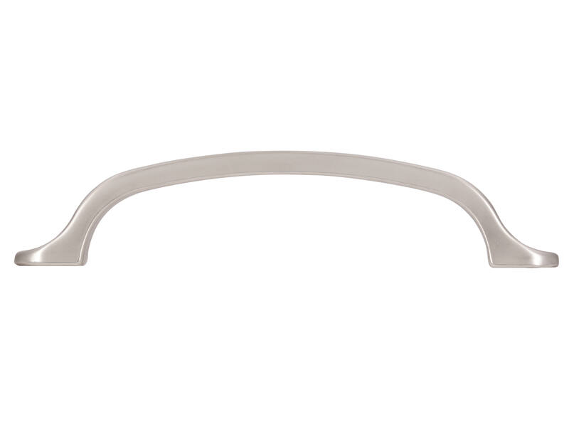 Meubelgreep RVS look 96mm versmald 118x15x25mm