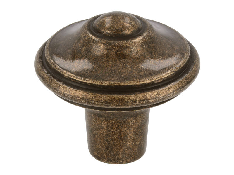 Meubelknoppen brons look 31mm 2 stuks 31x31x29mm