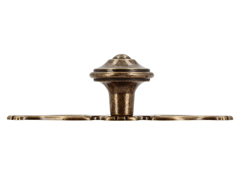 Meubelknoppen brons look 108mm 2 stuks 108x31x31mm incl. achterplaat