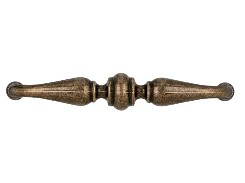 Meubelgrepen brons look 96mm 2 stuks 105x17x30mm