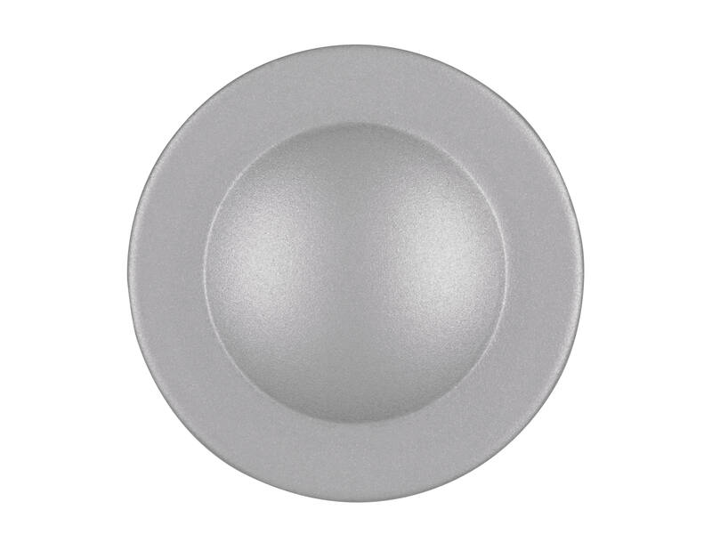 Meubelknop aluminium look rond 35mm 35x35x30mm