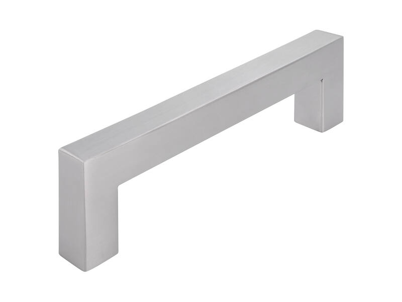 Meubelgreep RVS vierkant 128mm 143x15x40mm