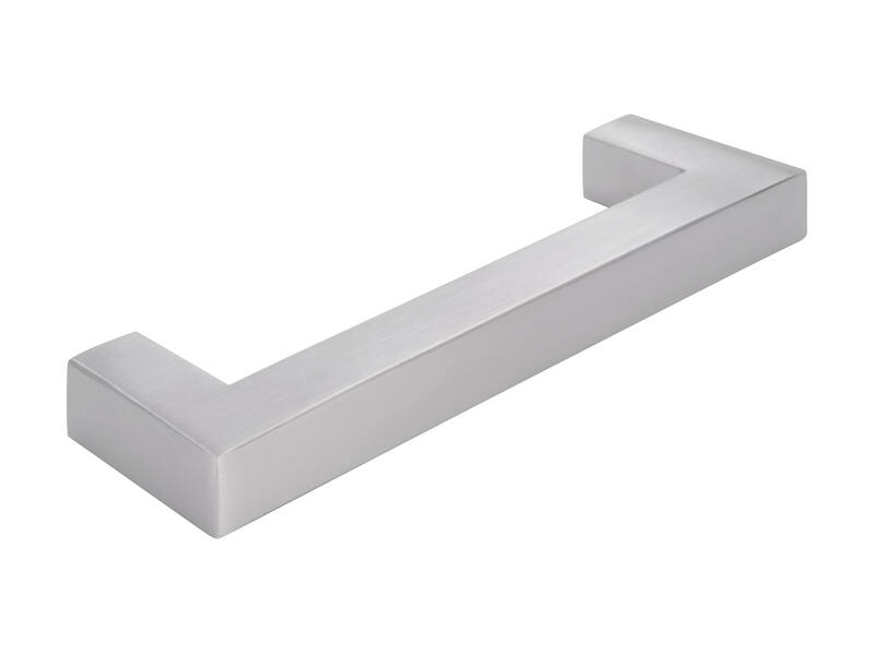 Meubelgreep RVS vierkant 128mm 143x15x40mm