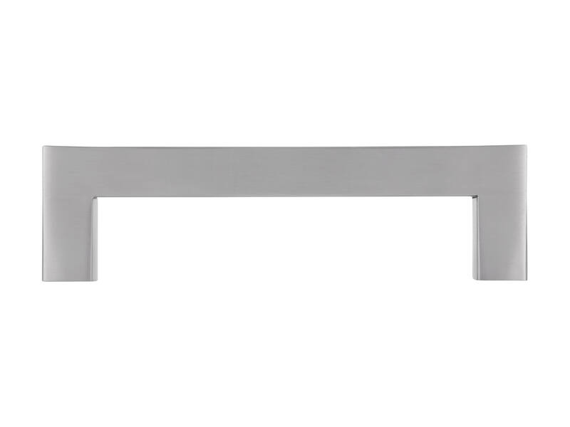 Meubelgreep RVS vierkant 128mm 143x15x40mm