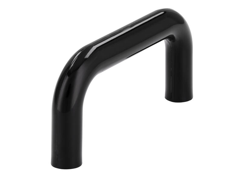 Meubelgrepen zwart kunststof U-model 64mm 2 stuks 74x10x34mm