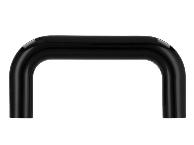 Meubelgrepen zwart kunststof U-model 64mm 2 stuks 74x10x34mm