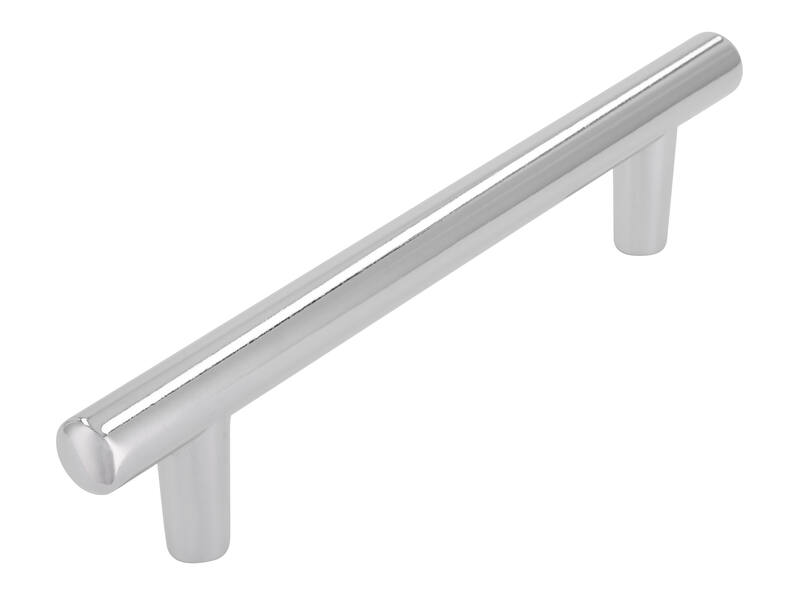 Meubelgreep chroom T-model 96mm 135x10x27mm
