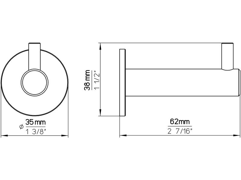 Jashaak RVS 62mm 38x35x62mm