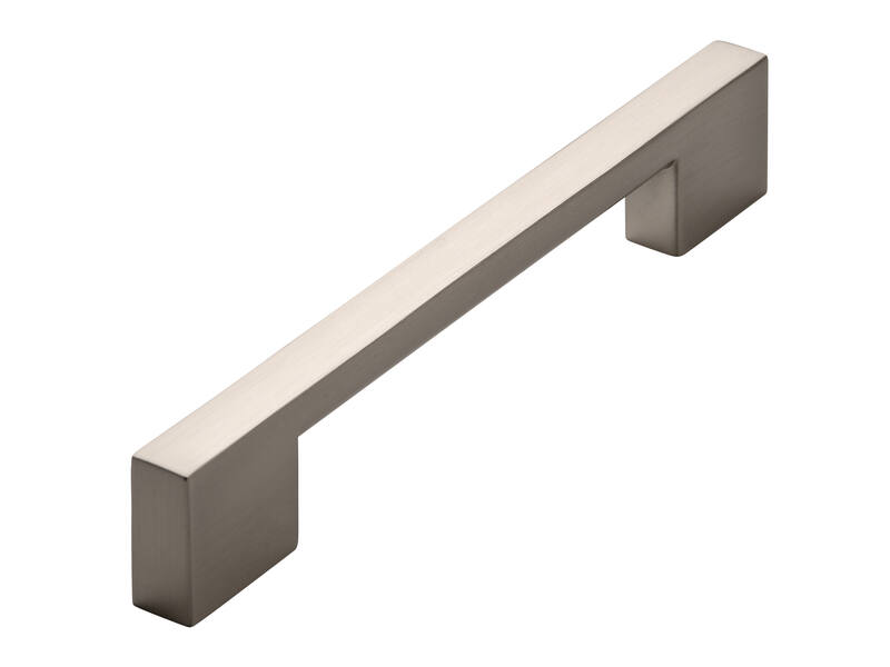 Meubelgreep RVS look 128mm 185x13x30mm