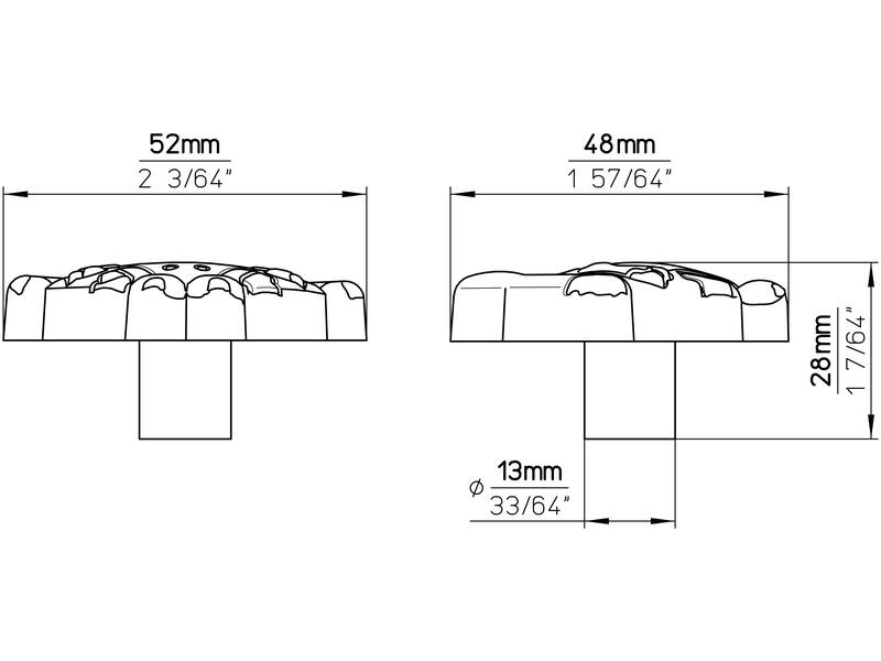 Meubelknop groen kikker 52x48x26mm