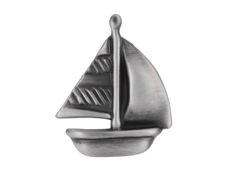 Meubelknop antiek ijzer look boot 59x48x29mm
