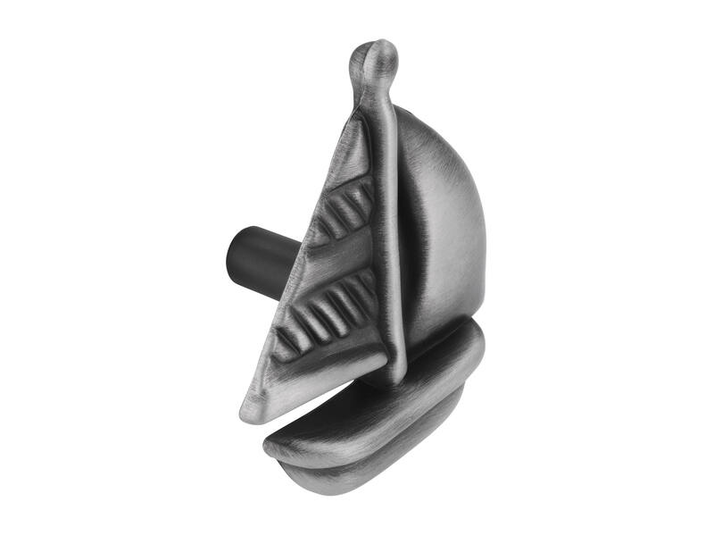 Meubelknop antiek ijzer look boot 59x48x29mm