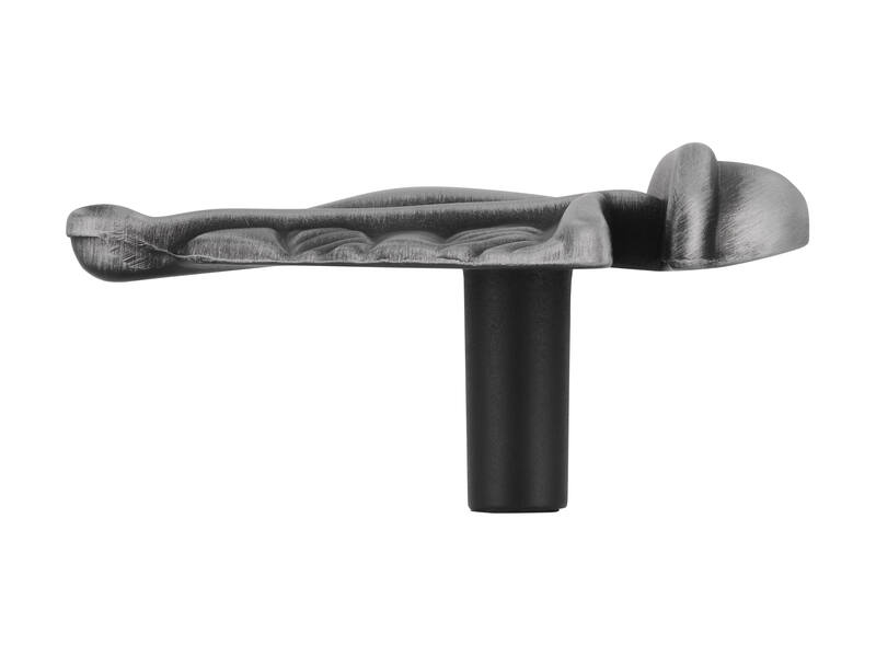 Meubelknop antiek ijzer look boot 59x48x29mm