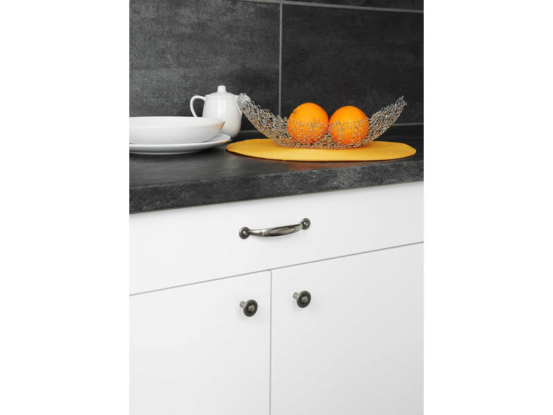 Meubelgreep oud zilver look zamac 96mm 136x20x25mm