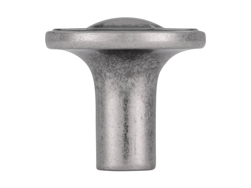 Meubelknop oud zilver look zamac 30mm 30x30x28mm