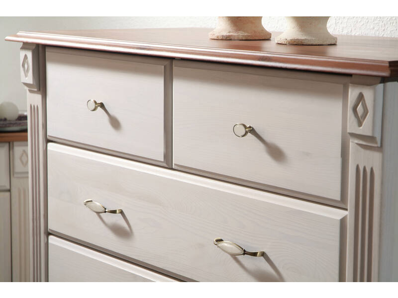 Meubelknop brons/beige 30mm 30x30x25mm