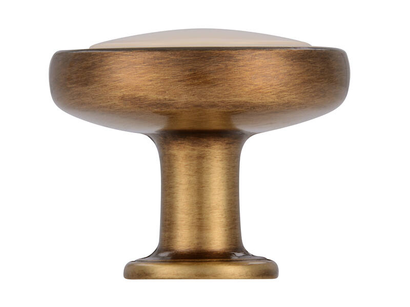Meubelknop brons/beige 30mm 30x30x25mm