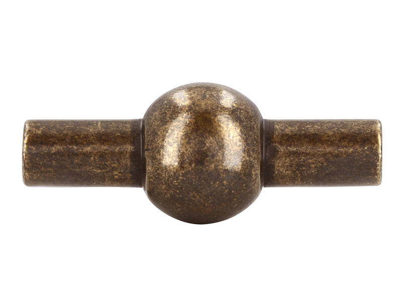 Meubelknop antiek brons Chemin de Fer 50mm 50x20x40mm