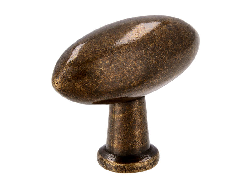 Meubelknop brons look olijf 38mm 38x16x30mm