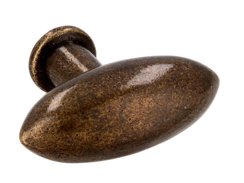 Meubelknop brons look olijf 38mm 38x16x30mm