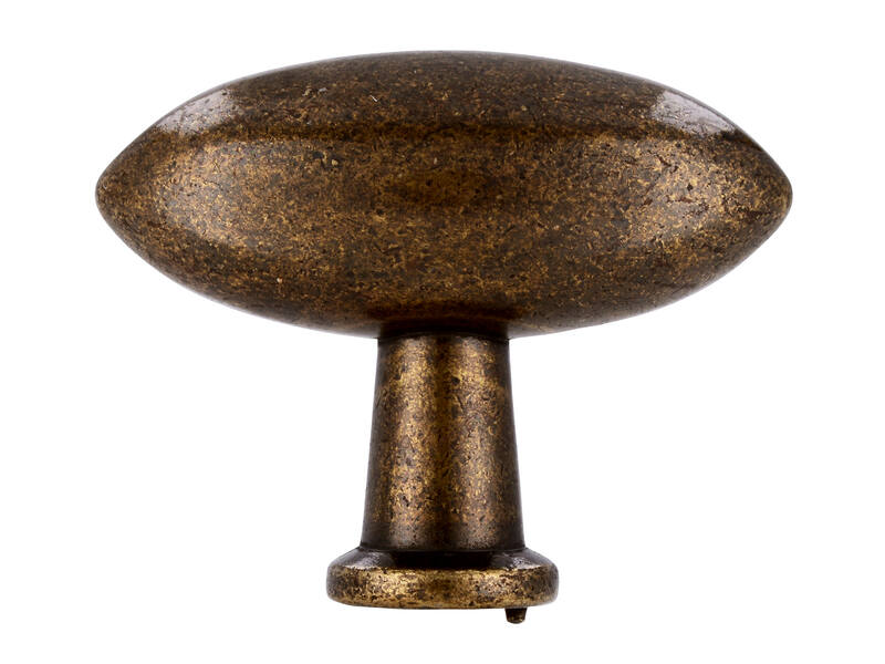 Meubelknop brons look olijf 38mm 38x16x30mm