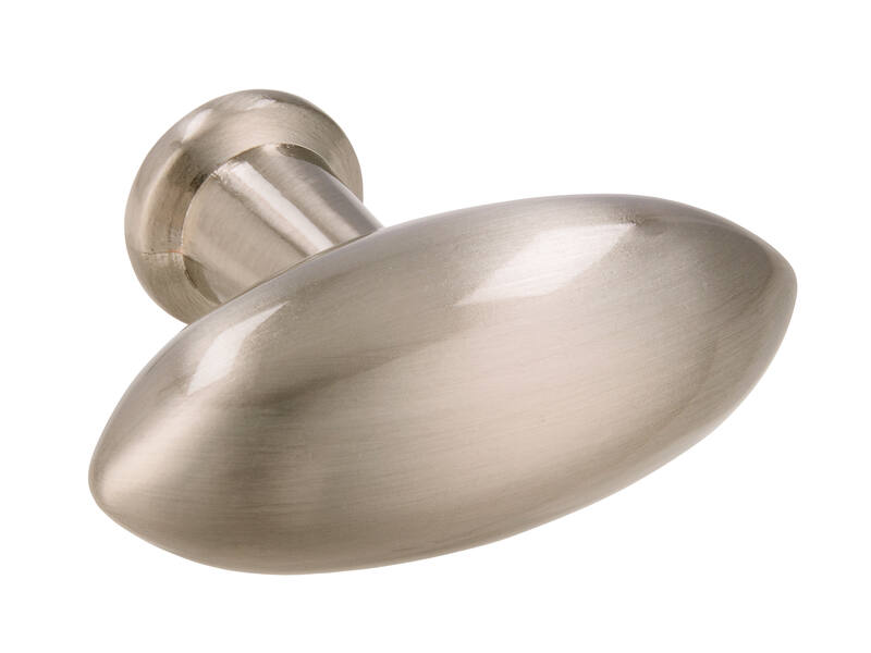 Meubelknop RVS look olijf 38mm 38x16x30mm