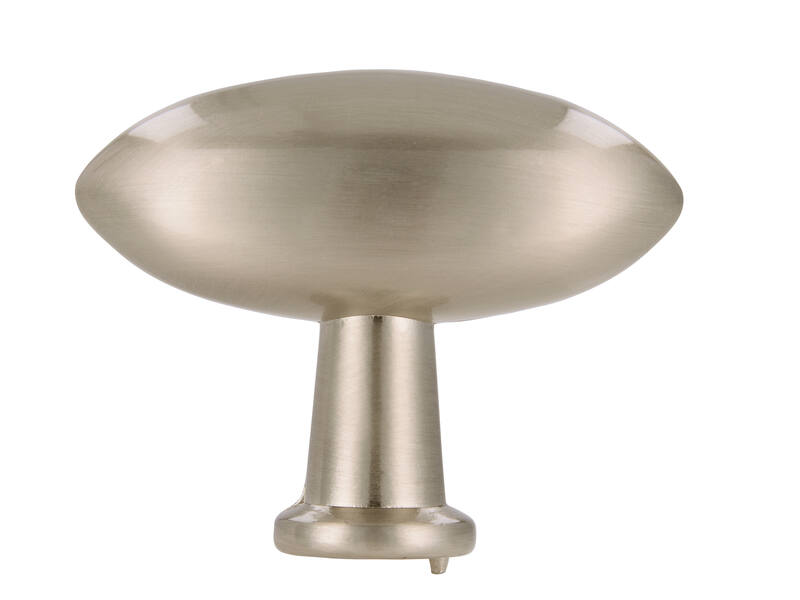 Meubelknop RVS look olijf 38mm 38x16x30mm