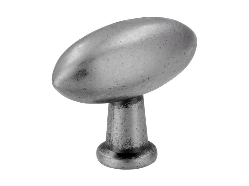 Meubelknop tin look olijf 38mm 38x16x30mm