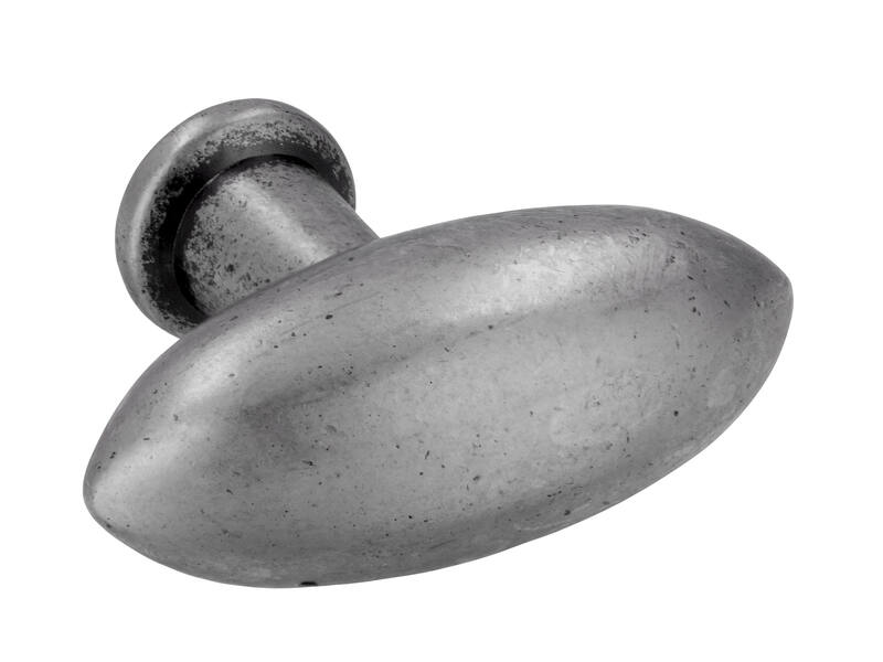 Meubelknop tin look olijf 38mm 38x16x30mm