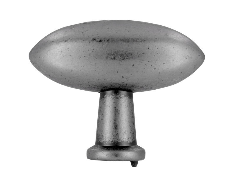 Meubelknop tin look olijf 38mm 38x16x30mm