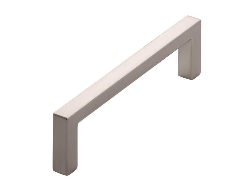 Meubelgreep RVS look zamac vierkant 96mm 104x8x28mm