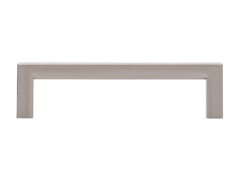 Meubelgreep RVS look zamac vierkant 96mm 104x8x28mm