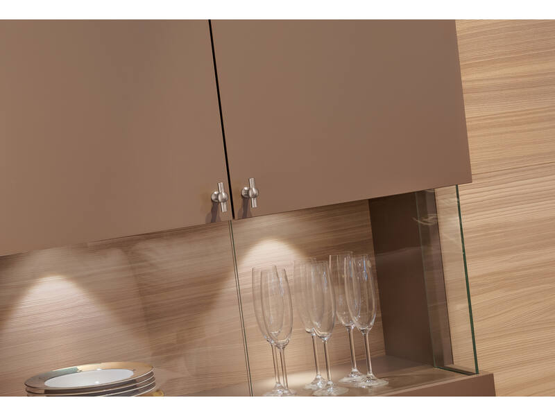 Meubelknop RVS look Chemin de Fer 60mm 60x22x45mm