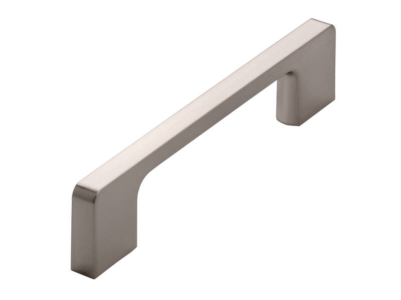 Meubelgreep RVS look recht 128mm 140x9x30mm