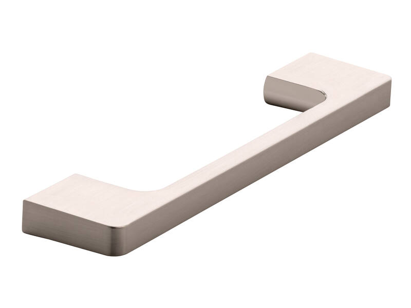 Meubelgreep RVS look recht 128mm 140x9x30mm