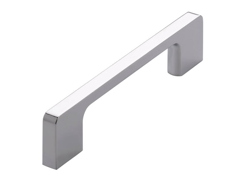 Meubelgreep chroom recht 128mm 140x9x30mm