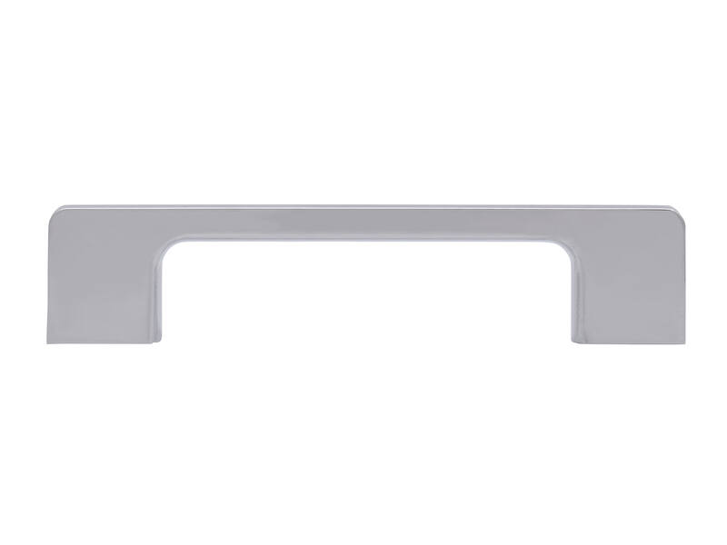 Meubelgreep chroom recht 128mm 140x9x30mm
