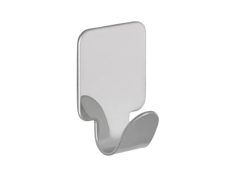 Haak chroom vierkant zelfklevend 41x30x17mm