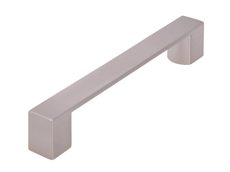 Meubelgreep RVS look zamac recht 128mm 162x20x27mm